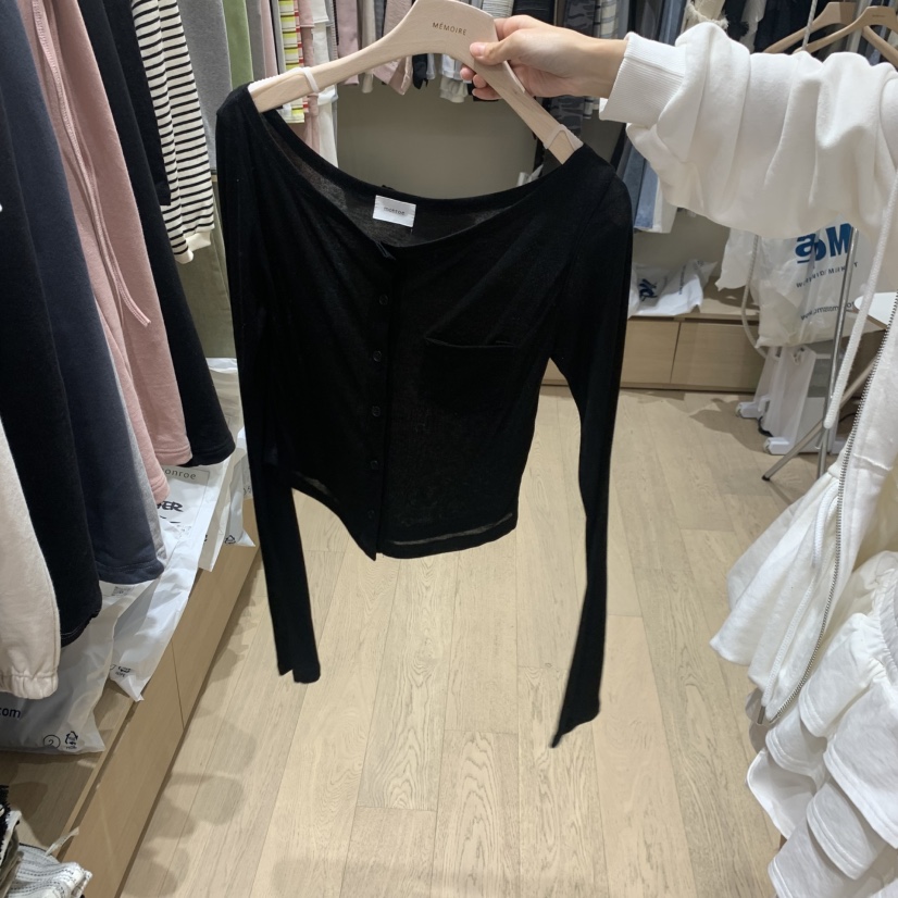 MEMOIRE韓國代購女裝新品26春夏推薦熱賣長袖T恤不含內搭MEMOIRE長袖T恤圖色6