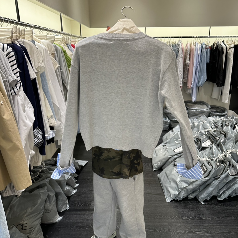 TOMGIRL韓國直郵女士新品推薦時尚職業熱賣針織衫格子開衫TOMGIRL針織衫