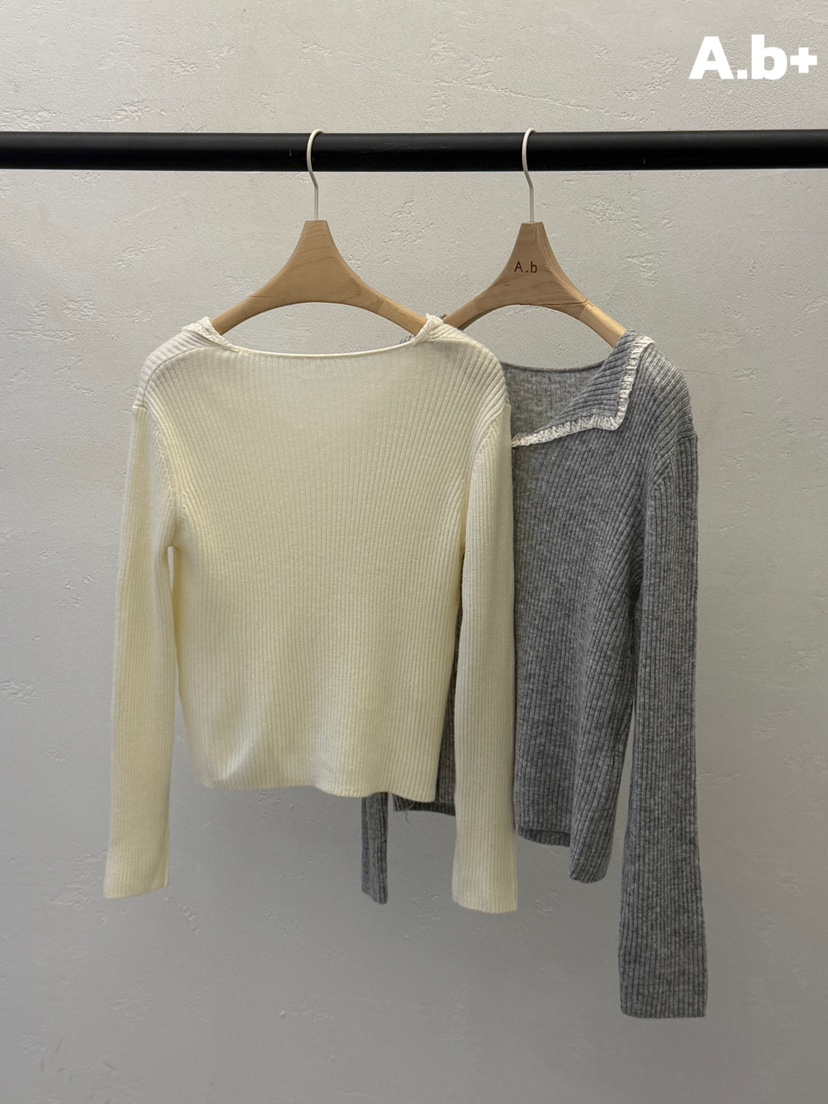 AUTUMN BEIGE PLUS韓國東大門直郵女士新品推薦長袖T恤開衫A.b/AUTUMN BEIGE長袖T恤