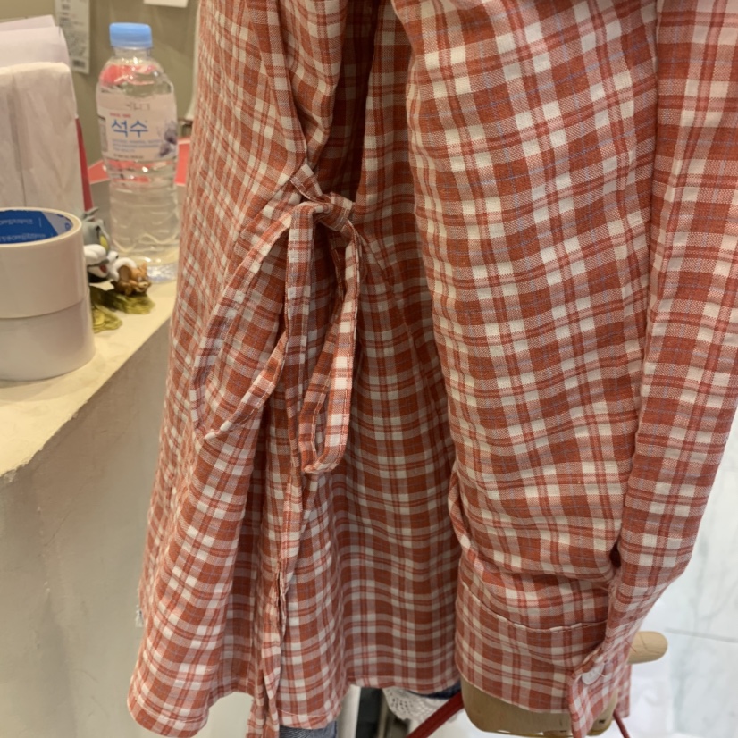 J PEAK/BY FLOW韓國直郵實拍女裝新款推薦襯衫蕾絲衫不含內搭格子J PEAK襯衫/蕾絲衫