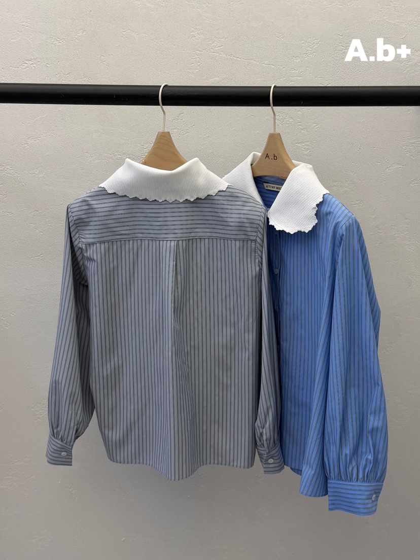 AUTUMN BEIGE PLUS東大門實拍女士新品推薦時尚襯衫蕾絲衫A.b/AUTUMN BEIGE襯衫/蕾絲衫