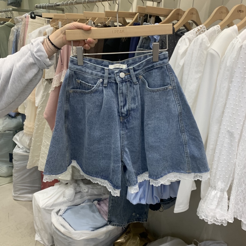 J PEAK/BY FLOW韓國東大門代購女裝新品26春夏短褲蕾絲J PEAK短褲圖色1