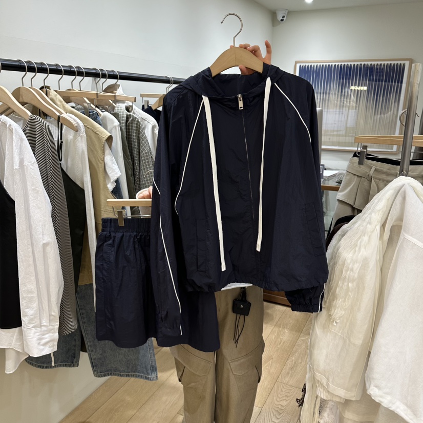 WINSOME韓國代購女裝新品休閑26春夏職業時尚夾克套裝兜帽WINSOME夾克圖色2