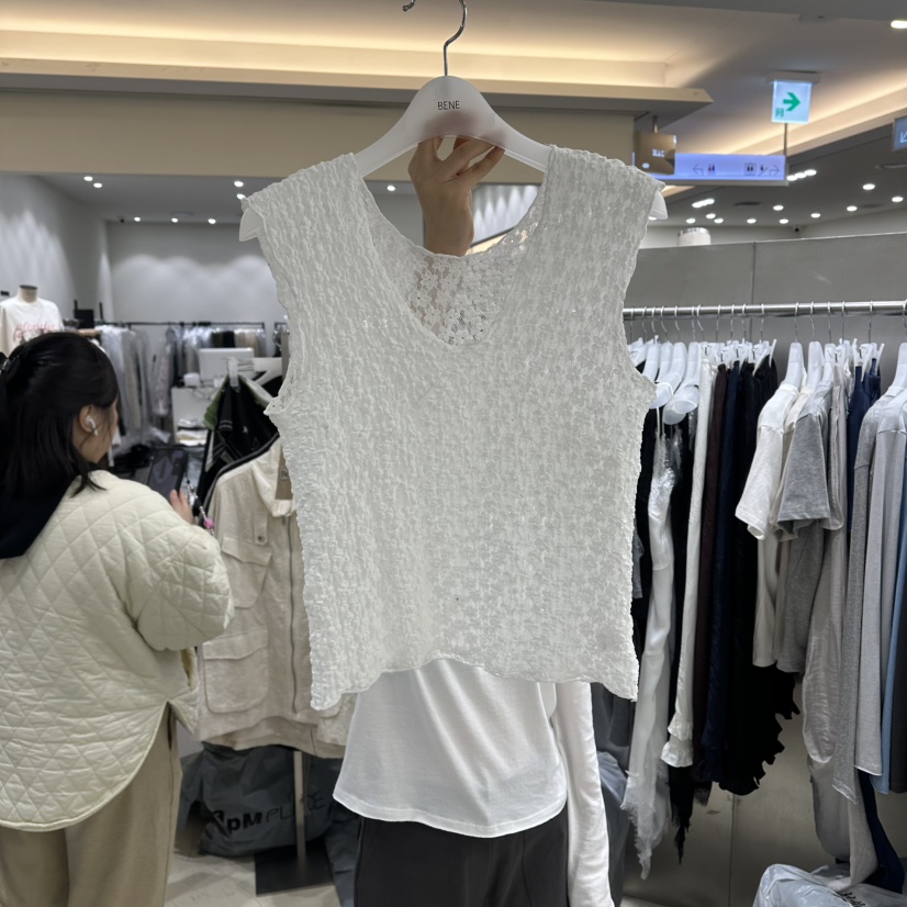 BENE韓國直郵實拍女士新品人氣時尚26春夏推薦職業吊帶背心BENE吊帶/背心圖色1