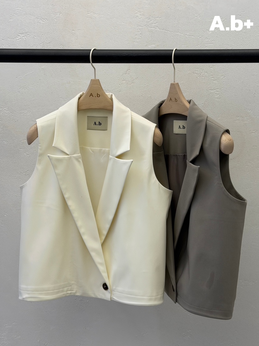 AUTUMN BEIGE PLUS韓國代購女士新款時尚休閑推薦26春夏馬甲A.b/AUTUMN BEIGE馬甲