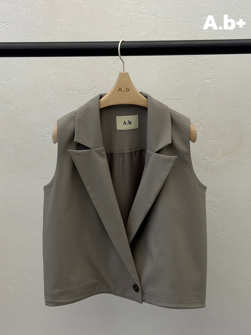 AUTUMN BEIGE PLUS韓國代購女士新款時尚休閑推薦26春夏馬甲A.b/AUTUMN BEIGE馬甲圖色1