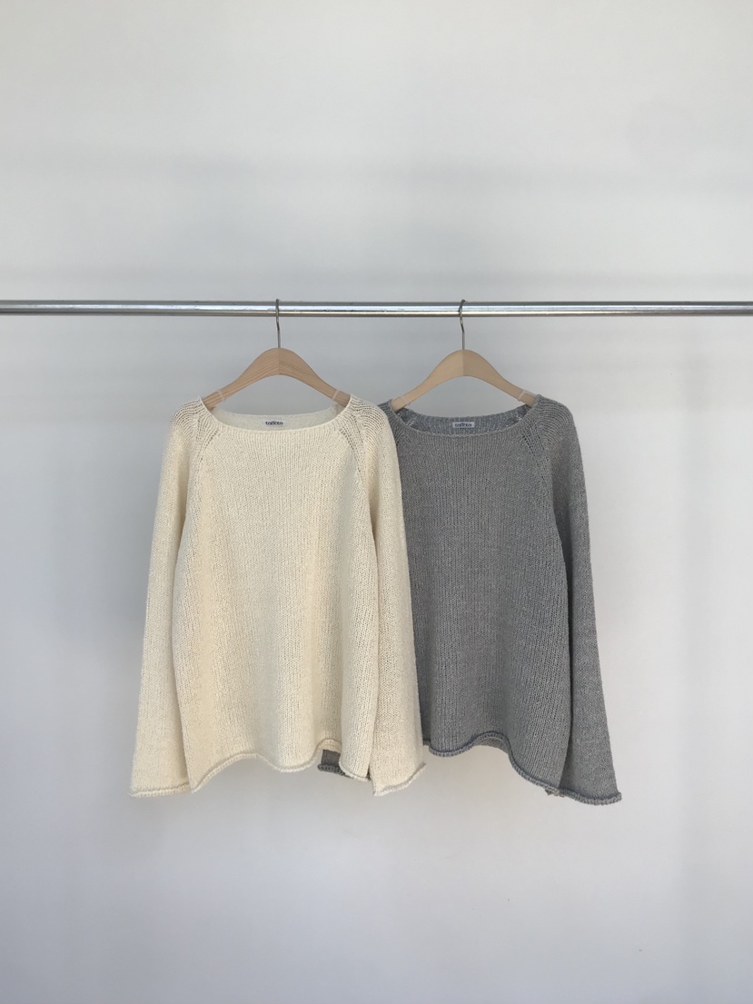 TAFFETA/MURET韓國東大門直郵女裝新品推薦26春夏針織衫船領TAFFETA/MURET針織衫