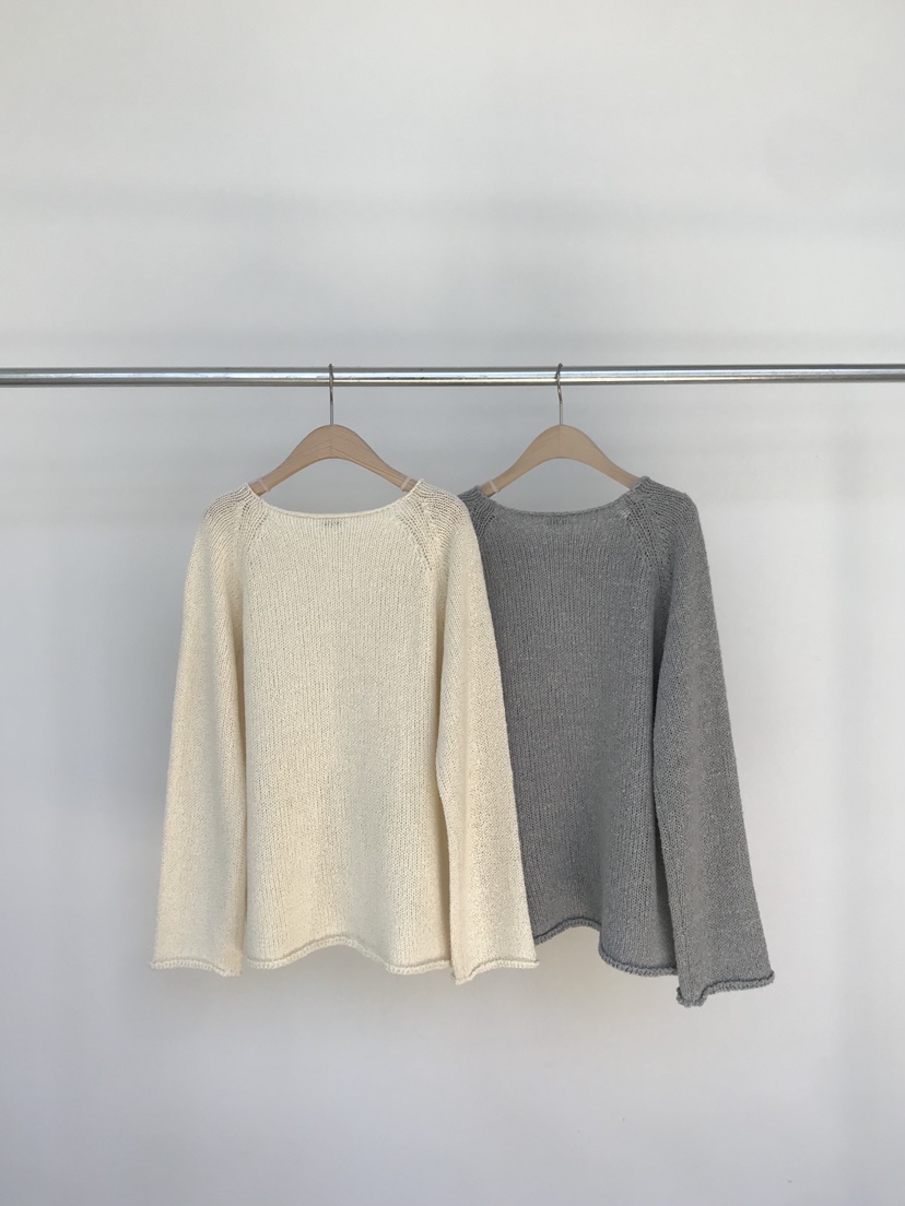 TAFFETA/MURET韓國東大門直郵女裝新品推薦26春夏針織衫船領TAFFETA/MURET針織衫