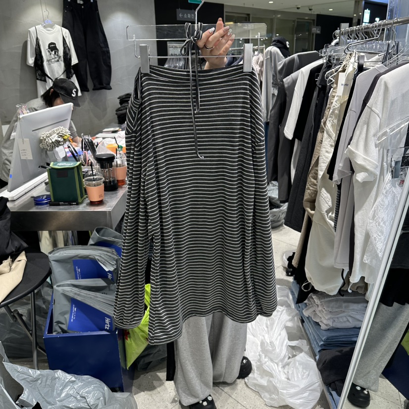 HERTZ-P韓國直郵女裝新款人氣26春夏時尚職業熱賣長袖T恤HERTZ-P長袖T恤