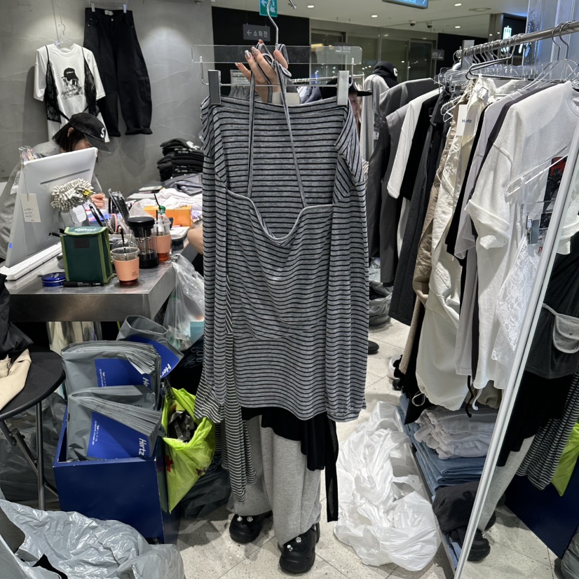 HERTZ-P韓國直郵女裝新款人氣26春夏時尚職業熱賣長袖T恤HERTZ-P長袖T恤圖色1