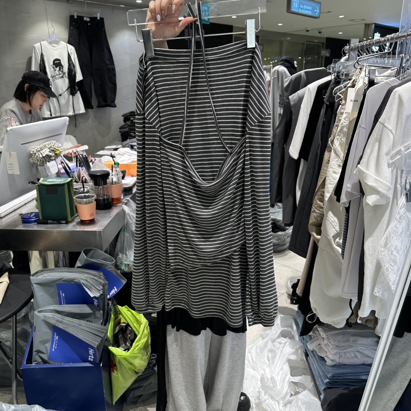 HERTZ-P韓國直郵女裝新款人氣26春夏時尚職業熱賣長袖T恤HERTZ-P長袖T恤圖色2