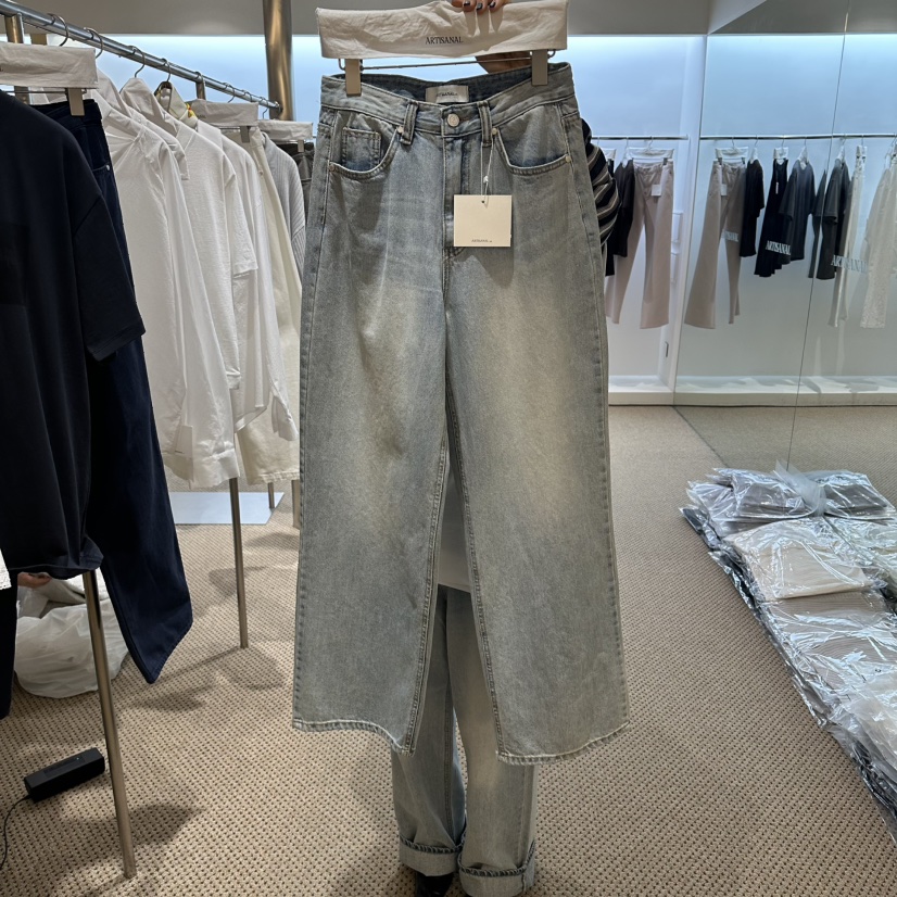 ARTISANAL韓國直郵實拍女裝新款推薦人氣26春夏熱賣牛仔褲ARTISANAL牛仔褲圖色1