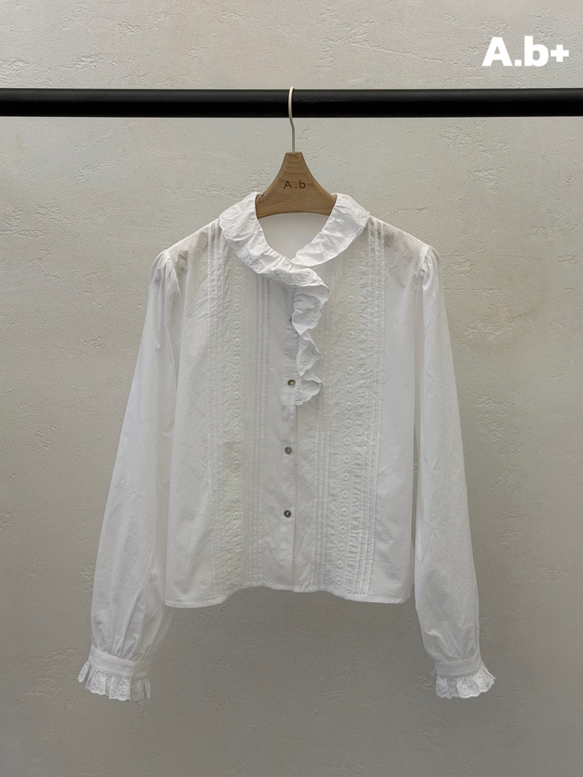 AUTUMN BEIGE PLUS韓國直郵女裝新款26春夏人氣襯衫蕾絲衫A.b/AUTUMN BEIGE襯衫/蕾絲衫圖色3