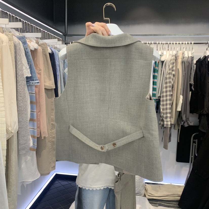 OUS/INCH-L韓國直郵實拍女士新品26春夏推薦人氣休閑馬甲OUS/INCH馬甲