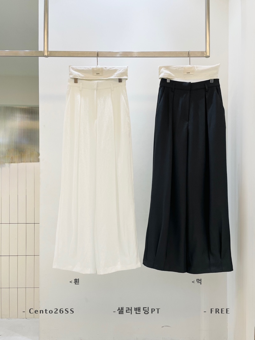 CENTO韓國東大門直郵女裝新款熱賣時尚26春夏休閑職業休閑褲CENTO休閑褲