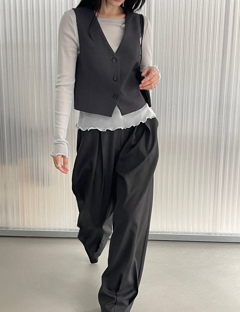 CENTO韓國東大門直郵女裝新款熱賣時尚26春夏休閑職業休閑褲CENTO休閑褲