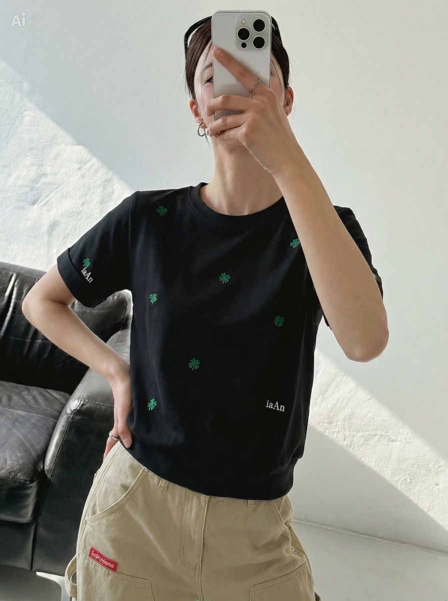 IAAN韓國直郵女裝新款26春夏推薦時尚熱賣休閑人氣職業T恤iaAnT恤
