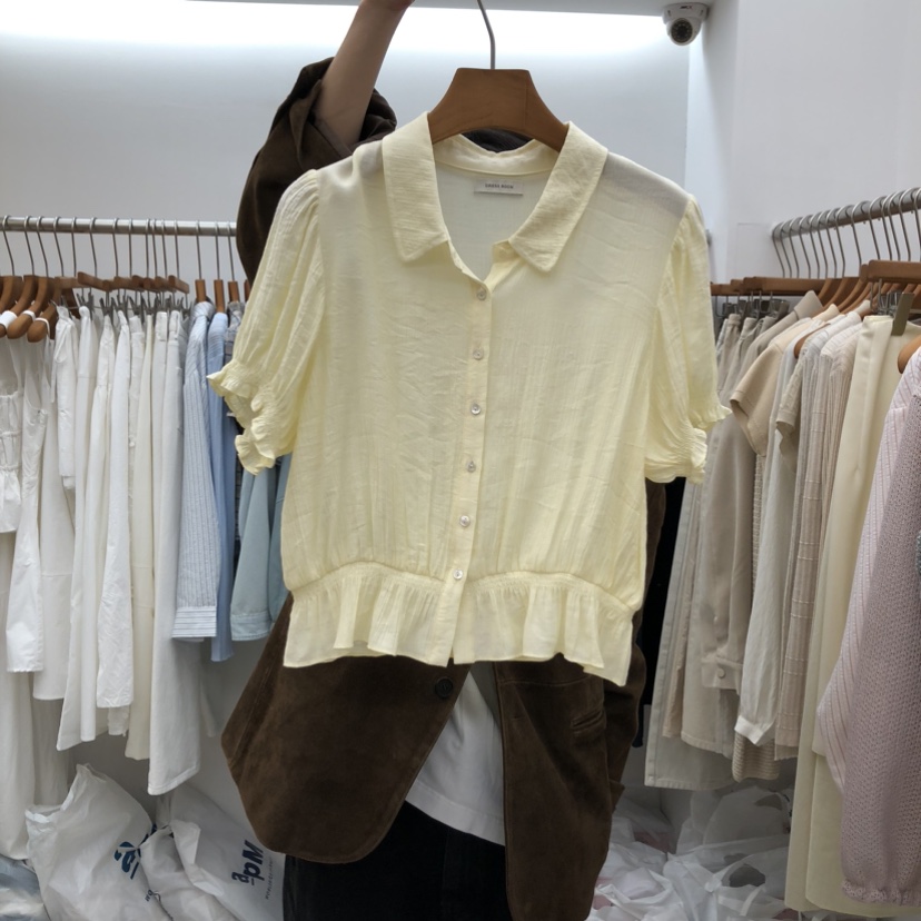 DRESS ROOM東大門實拍女士新款時尚職業推薦真品襯衫蕾絲衫DRESS ROOM襯衫/蕾絲衫圖色1