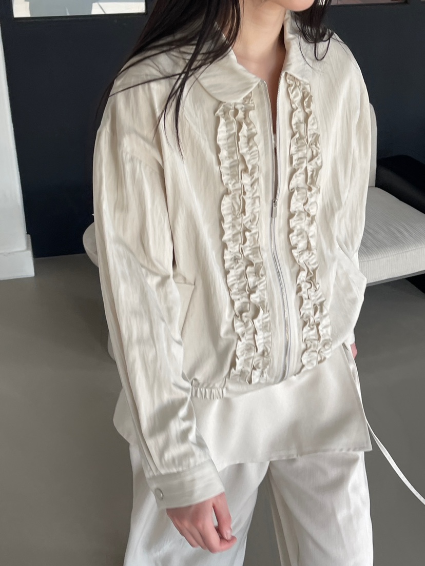 CENTO韓國代購女裝新品熱賣26春夏休閑時尚人氣夾克荷葉邊CENTO夾克