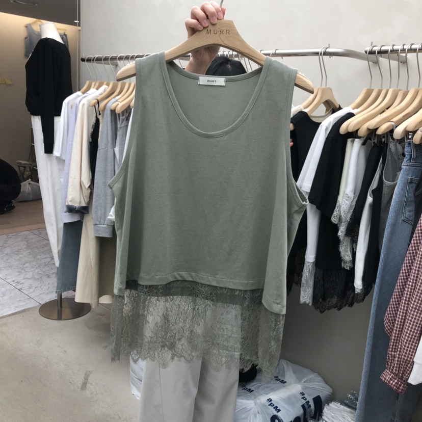 MURR韓國直郵女裝新品推薦休閑時尚26春夏人氣職業吊帶背心MURR吊帶/背心圖色2