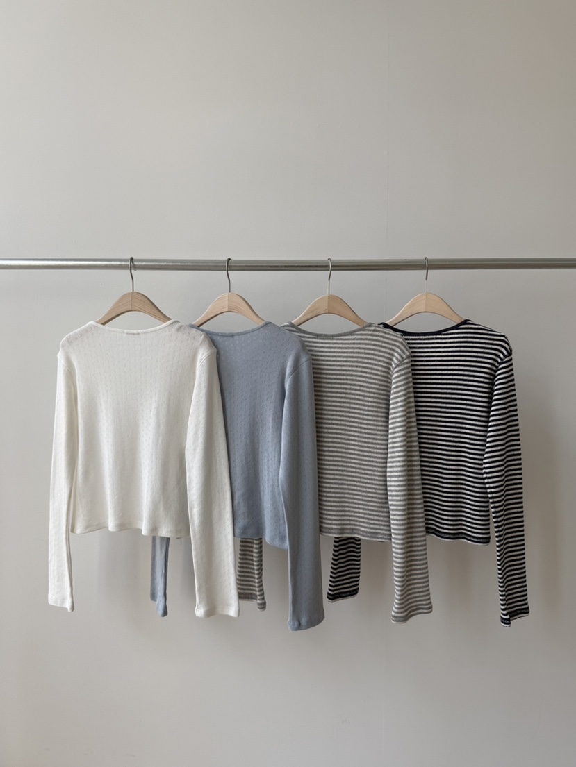 TAFFETA/MURET韓國東大門直郵女士新品熱賣推薦26春夏長袖T恤TAFFETA/MURET長袖T恤