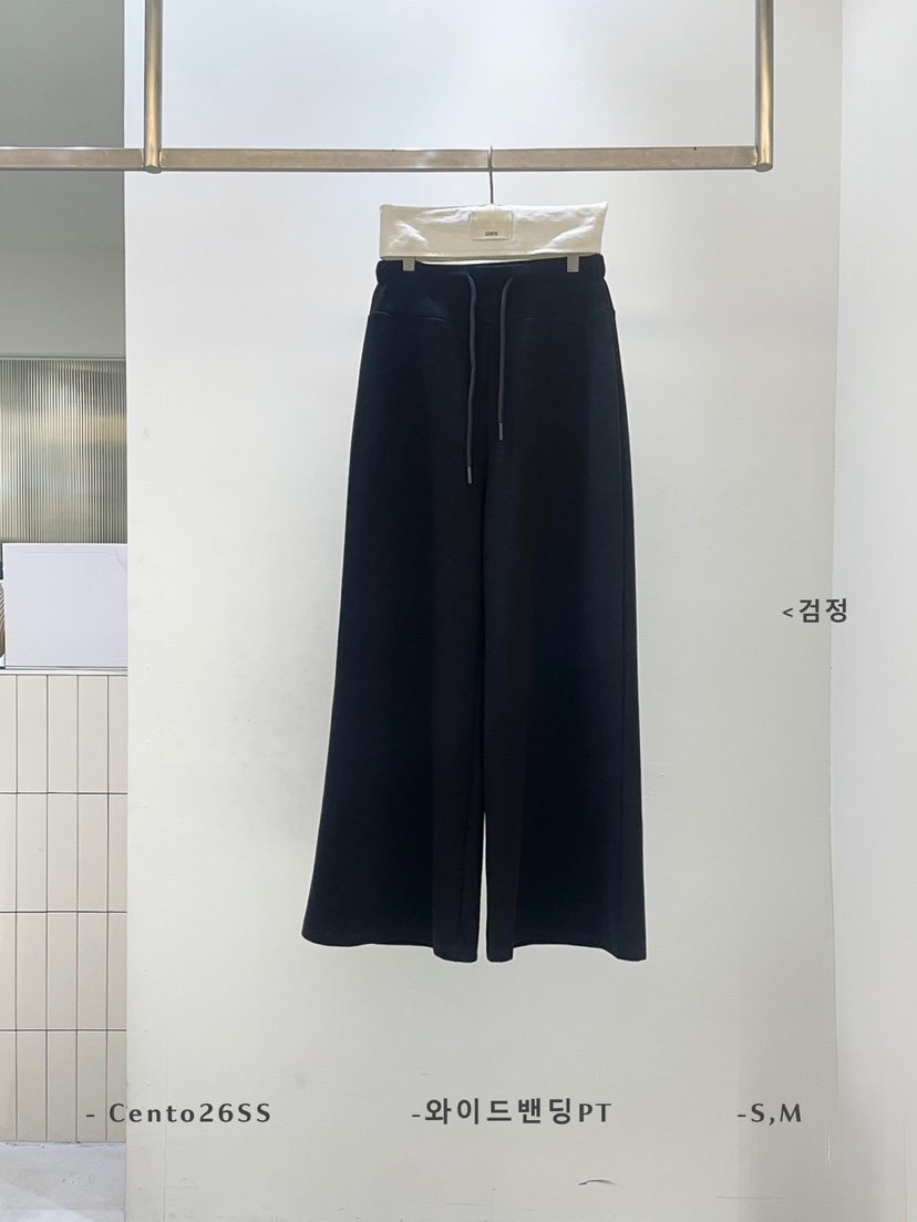 CENTO韓國代購女裝新款休閑26春夏真品熱賣人氣職業休閑褲CENTO休閑褲圖色3黑色