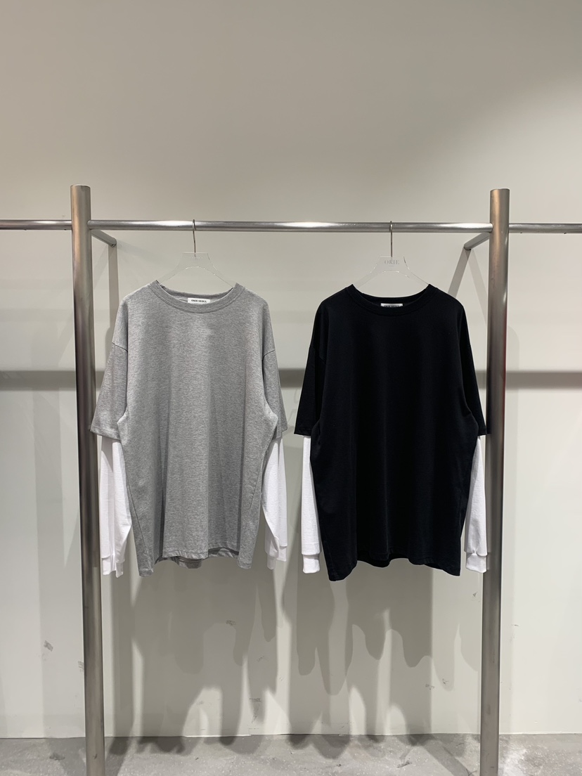 OKIE韓國東大門代購女士新品時尚熱賣職業人氣長袖T恤假兩件OKIE長袖T恤