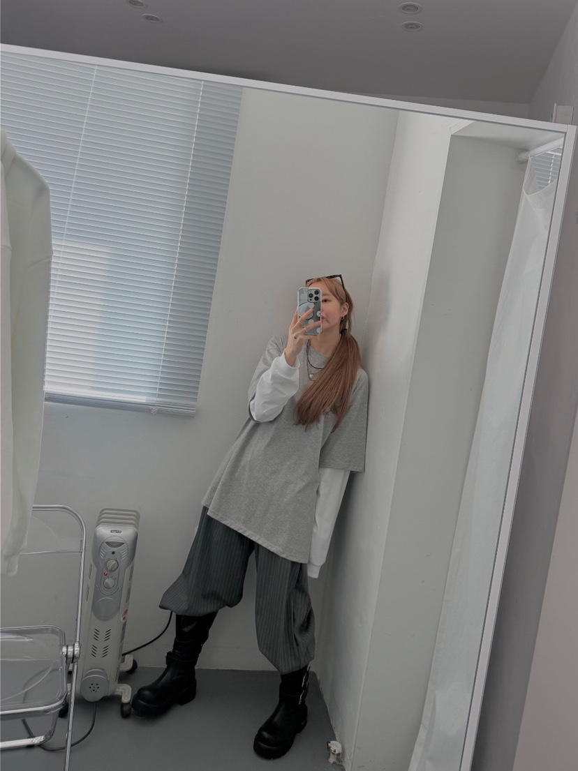 OKIE韓國東大門代購女士新品時尚熱賣職業人氣長袖T恤假兩件OKIE長袖T恤