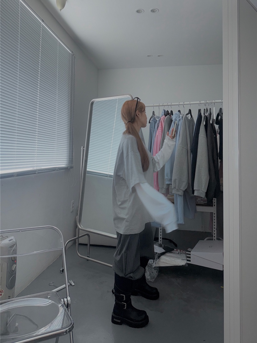 OKIE韓國東大門代購女士新品時尚熱賣職業人氣長袖T恤假兩件OKIE長袖T恤