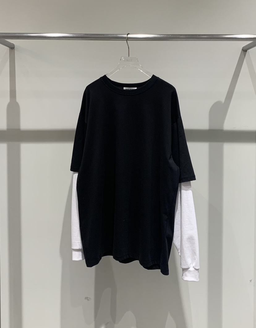 OKIE韓國東大門代購女士新品時尚熱賣職業人氣長袖T恤假兩件OKIE長袖T恤圖色2