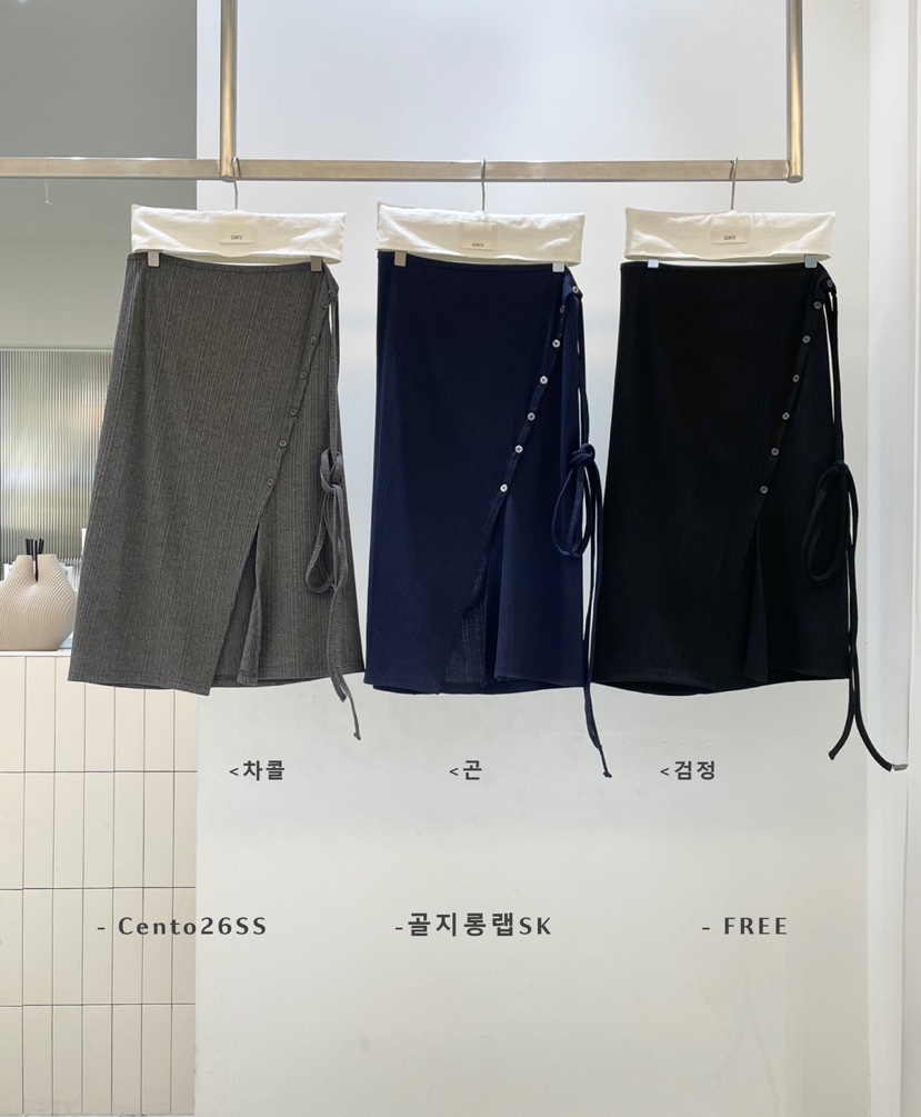 CENTO韓國東大門直郵女裝新款26春夏休閑時尚職業人氣長裙CENTO長裙