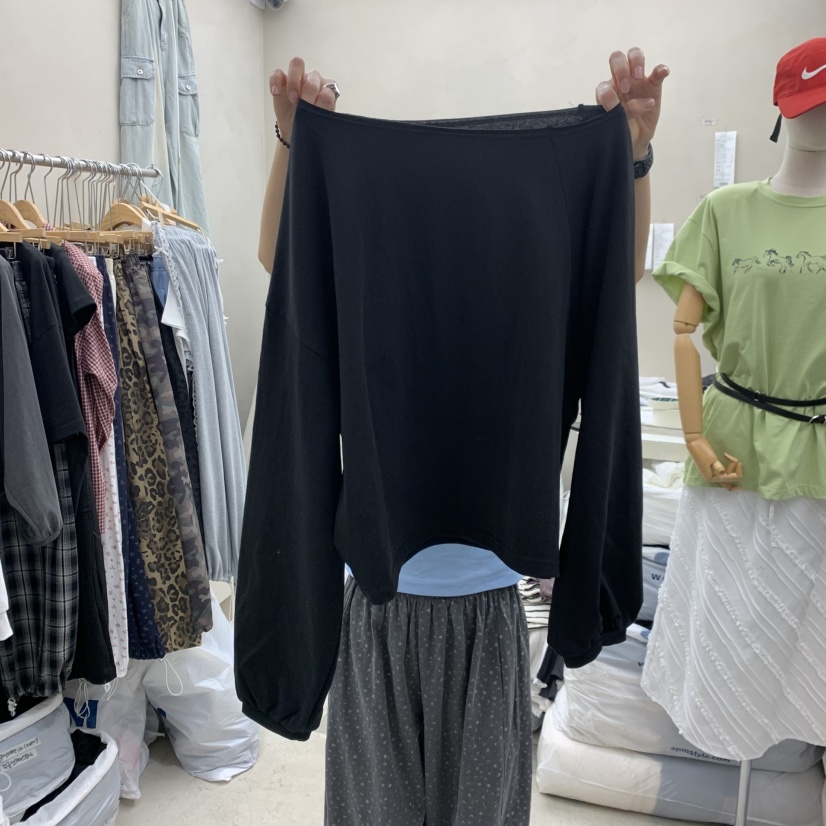 BREEZE韓國直郵女士新款職業人氣休閑熱賣長袖T恤不含內搭BREEZE長袖T恤圖色4