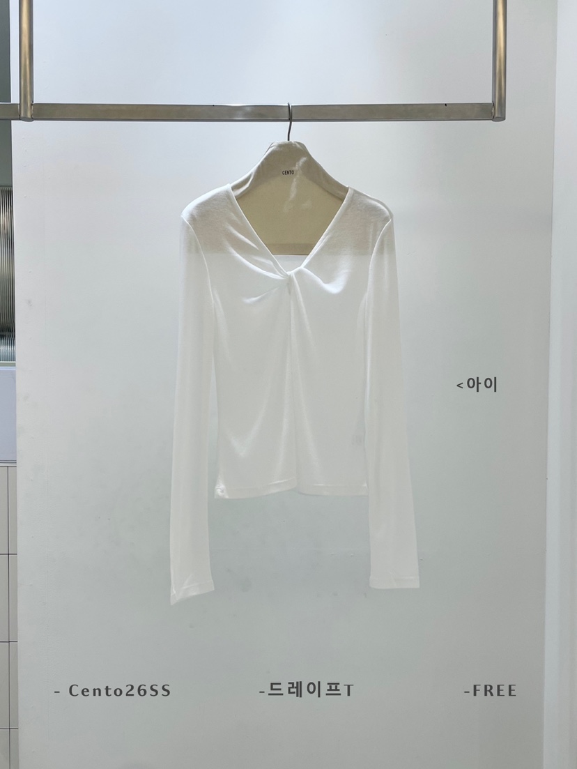 CENTO韓國代購女士新品真品26春夏推薦休閑人氣時尚長袖T恤CENTO長袖T恤圖色1