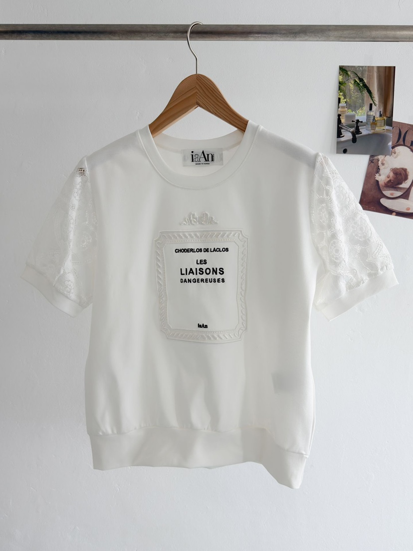 IAAN韓國代購女士新品時尚真品26春夏職業人氣休閑推薦T恤iaAnT恤圖色1