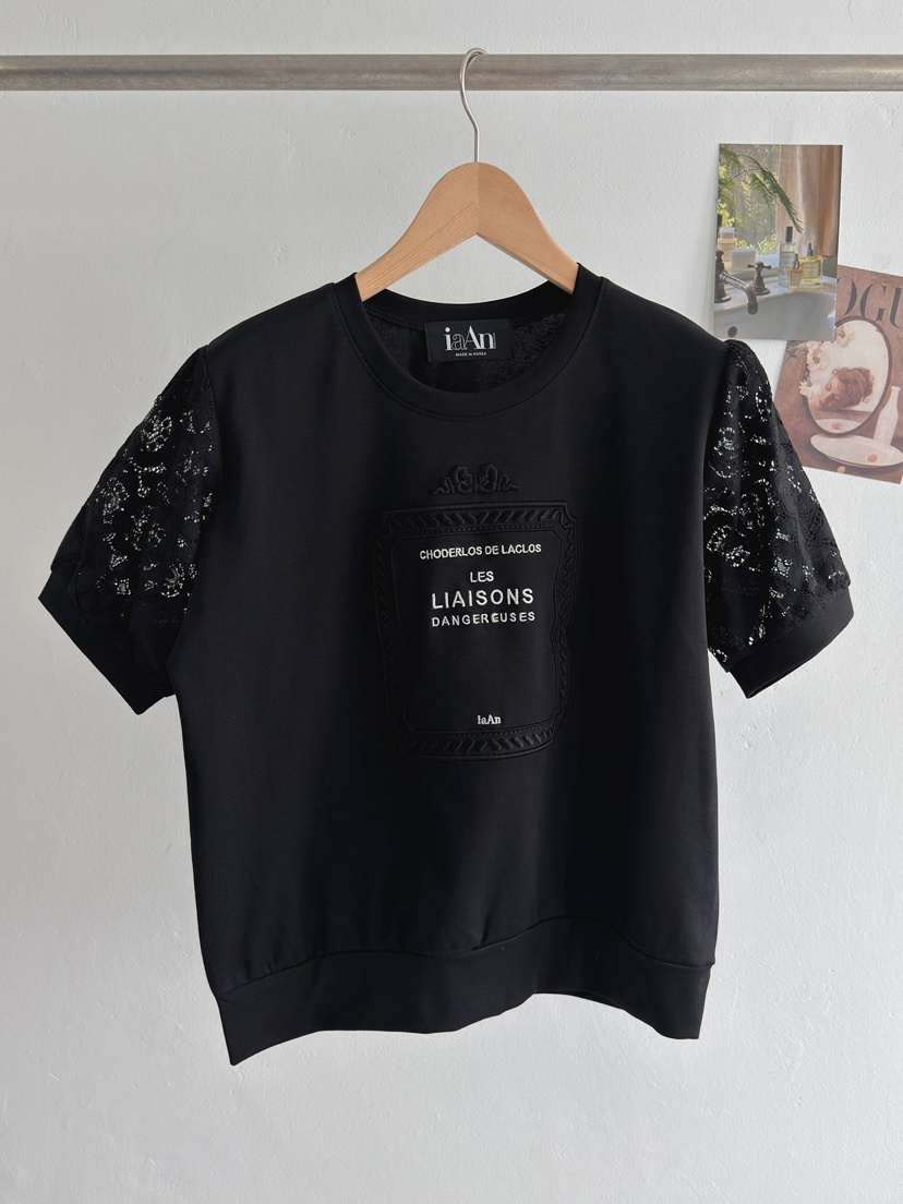 IAAN韓國代購女士新品時尚真品26春夏職業人氣休閑推薦T恤iaAnT恤圖色2