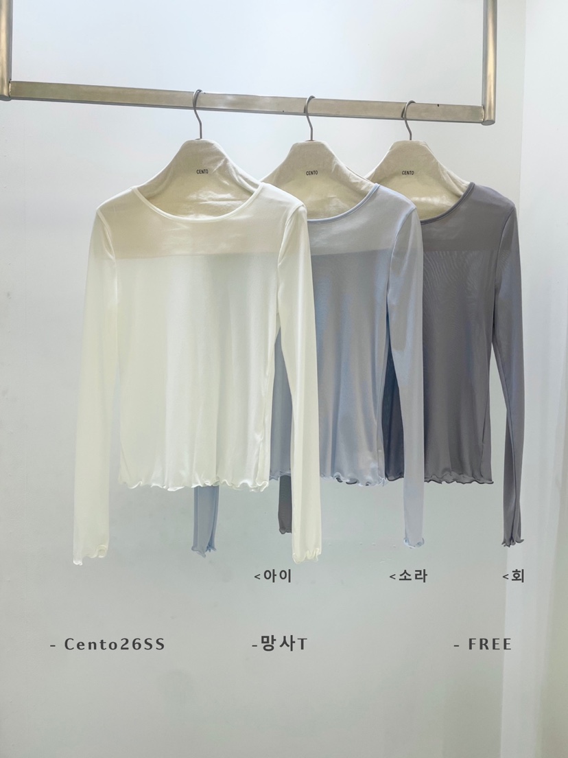 CENTO東大門代購女裝新款26春夏職業時尚休閑推薦長袖T恤CENTO長袖T恤