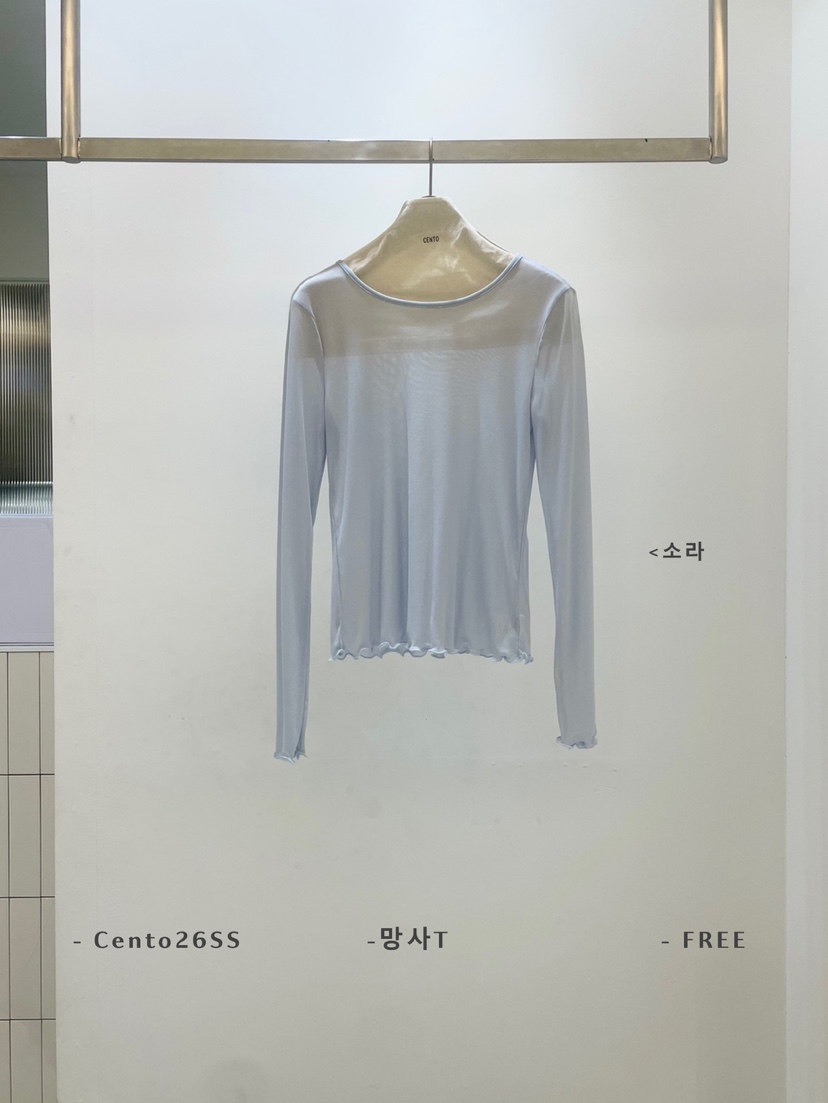 CENTO東大門代購女裝新款26春夏職業時尚休閑推薦長袖T恤CENTO長袖T恤圖色2