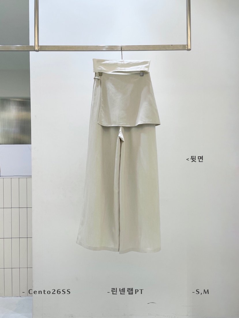 CENTO韓國東大門代購女裝新品推薦熱賣休閑時尚裙褲披肩亞麻CENTO裙褲