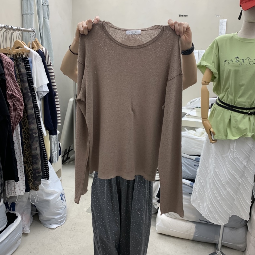 BREEZE韓國代購女士新品休閑人氣熱賣推薦26春夏職業長袖T恤BREEZE長袖T恤圖色2