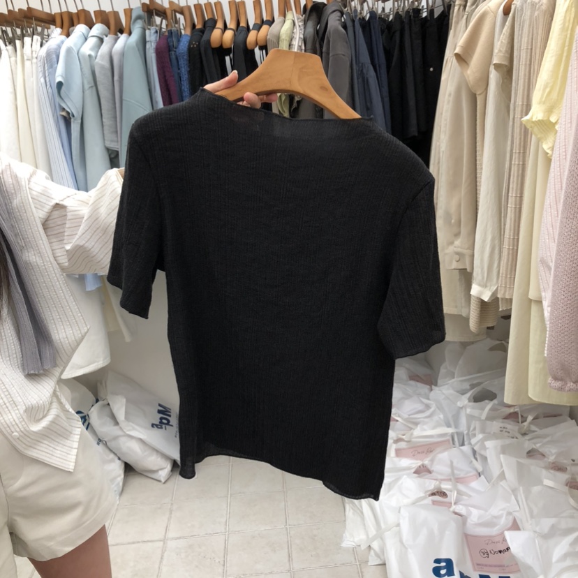 DRESS ROOM韓國代購女裝新品時尚職業熱賣26春夏推薦T恤DRESS ROOMT恤