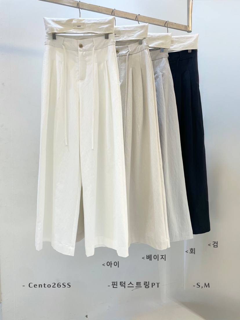 CENTO東大門直郵女士新款熱賣真品職業26春夏休閑休閑褲褶裥CENTO休閑褲
