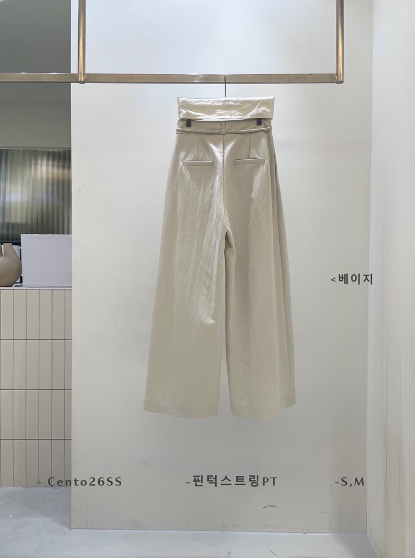 CENTO東大門直郵女士新款熱賣真品職業26春夏休閑休閑褲褶裥CENTO休閑褲