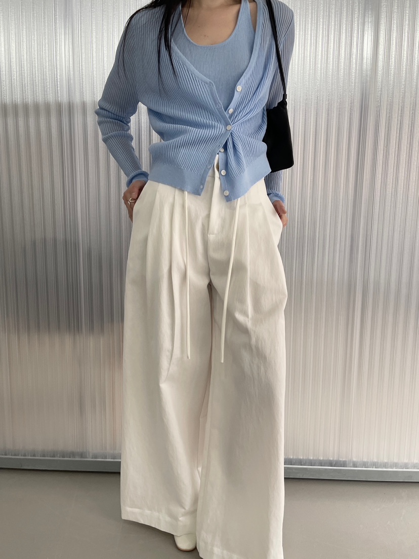 CENTO東大門直郵女士新款熱賣真品職業26春夏休閑休閑褲褶裥CENTO休閑褲