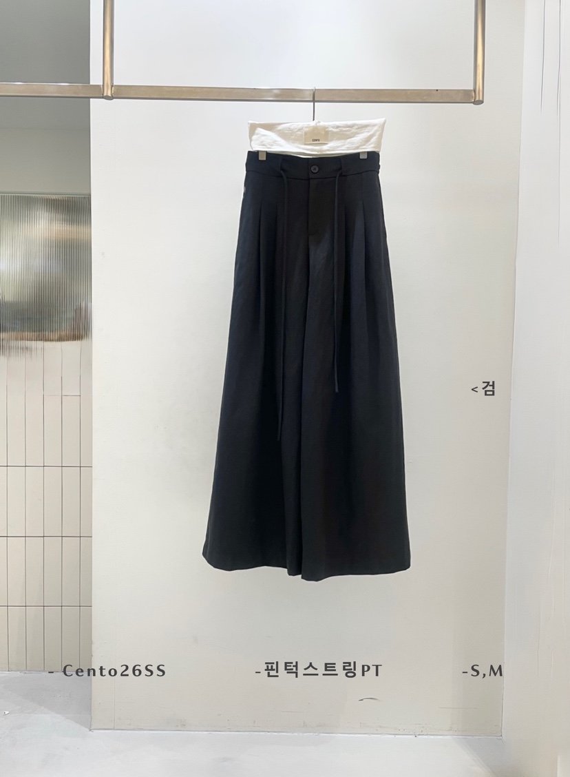 CENTO東大門直郵女士新款熱賣真品職業26春夏休閑休閑褲褶裥CENTO休閑褲圖色4