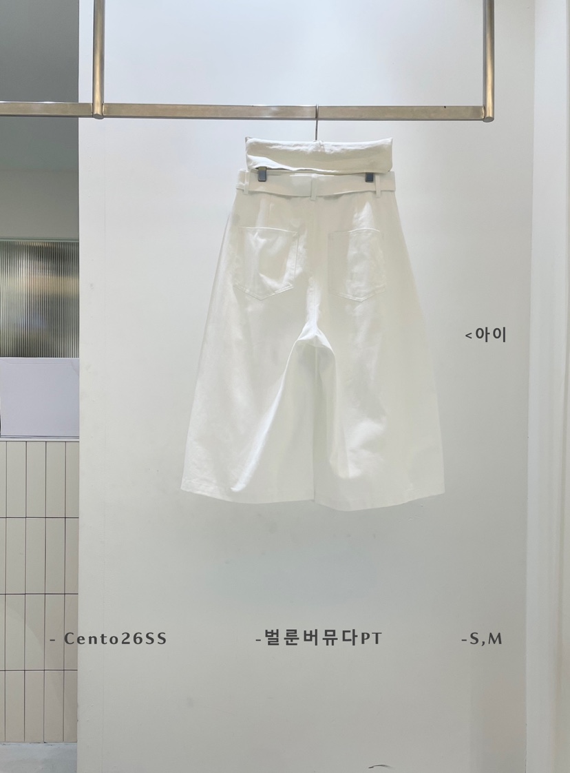 CENTO韓國東大門直郵女士新品時尚推薦26春夏職業短褲含腰帶CENTO短褲