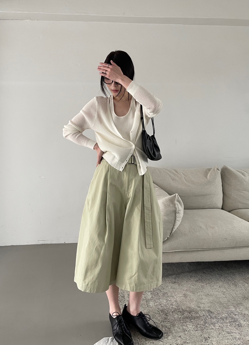 CENTO韓國東大門直郵女士新品時尚推薦26春夏職業短褲含腰帶CENTO短褲