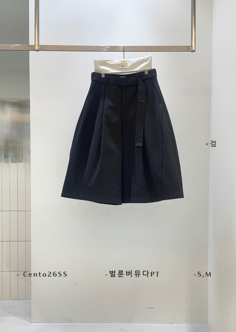 CENTO韓國東大門直郵女士新品時尚推薦26春夏職業短褲含腰帶CENTO短褲圖色3