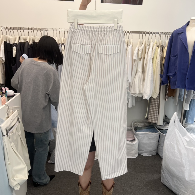 MAG韓國直郵女士新品推薦職業26春夏休閑熱賣時尚休閑褲條紋MAG休閑褲