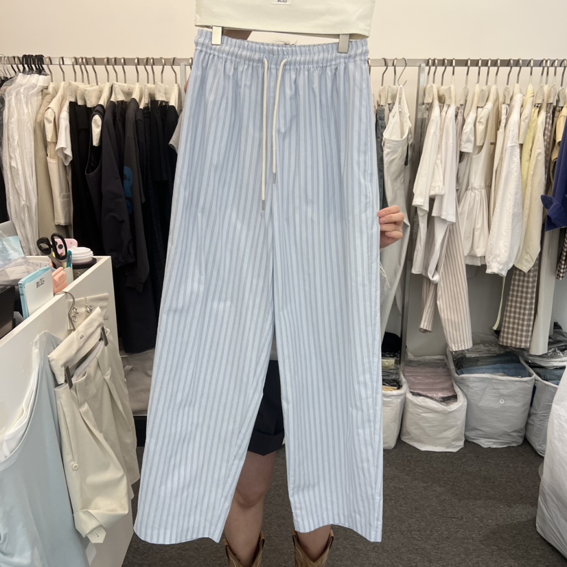 MAG韓國直郵女士新品推薦職業26春夏休閑熱賣時尚休閑褲條紋MAG休閑褲圖色2