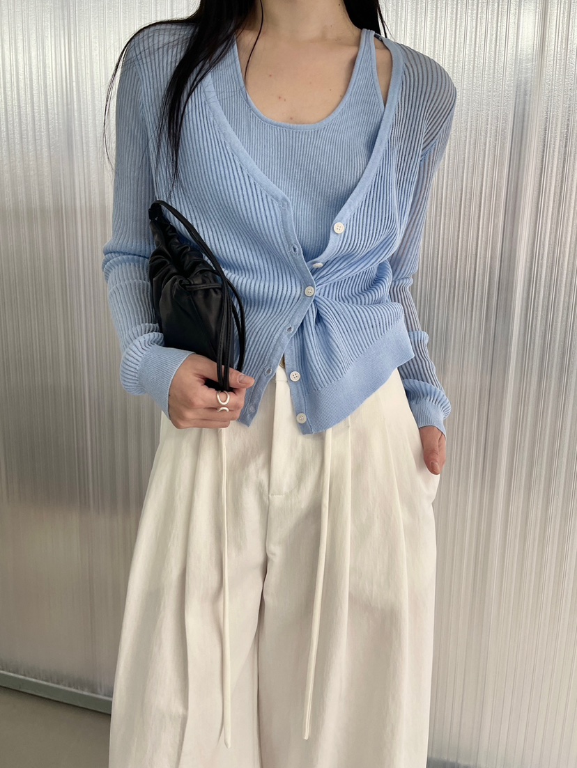 CENTO韓國代購女士新品熱賣推薦職業針織衫羊毛衫假兩件雙層CENTO針織衫